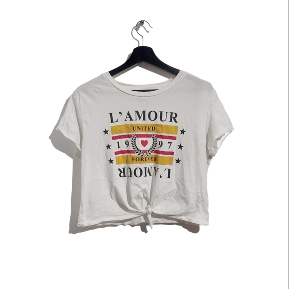H&M L'amour white top - Picture 1 of 1